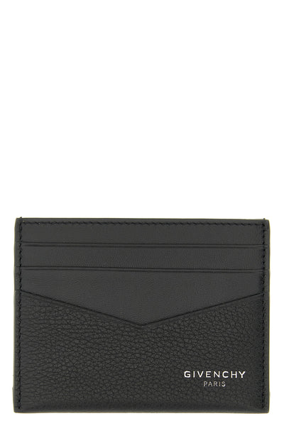 hammered leather card holder