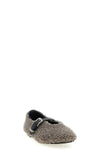 jude shearling and smooth leather ballet flats
