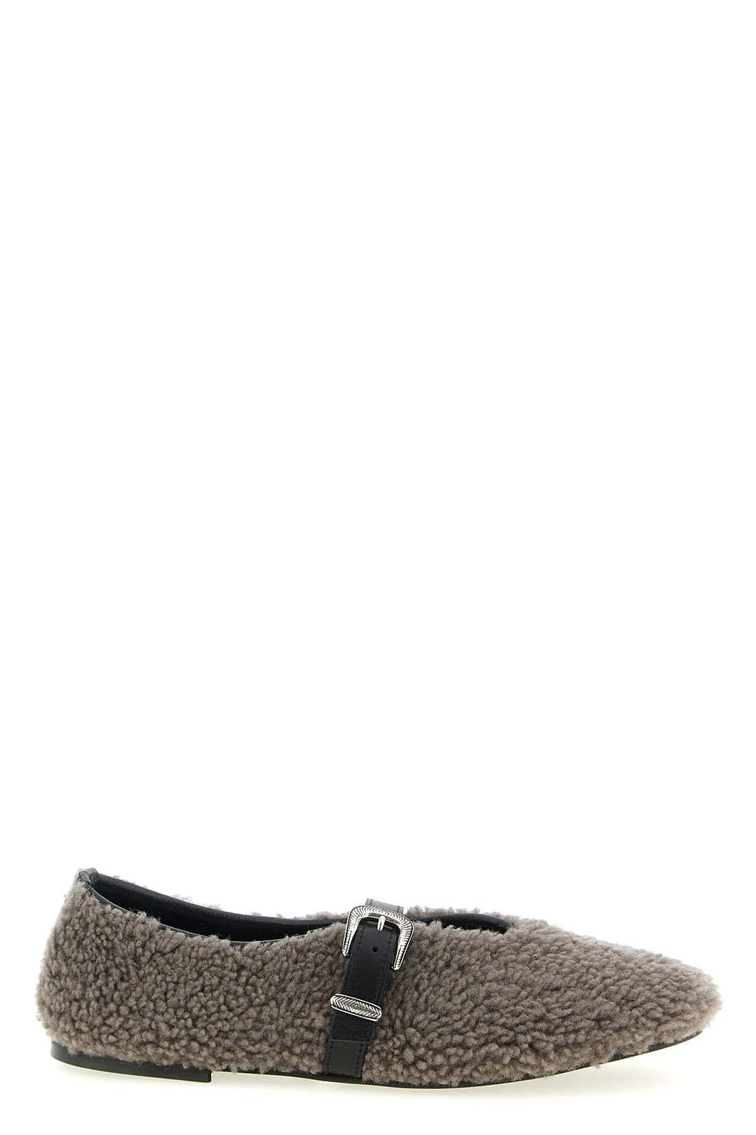 KATE CATE 36 jude shearling and smooth leather ballet flats