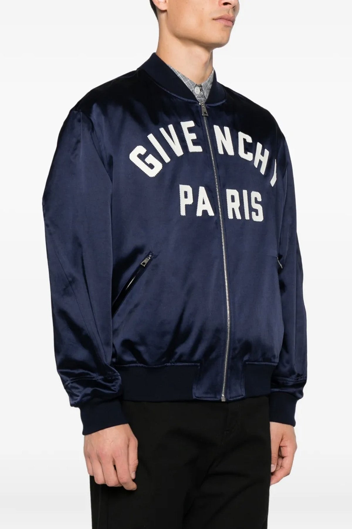 satin bomber jacket