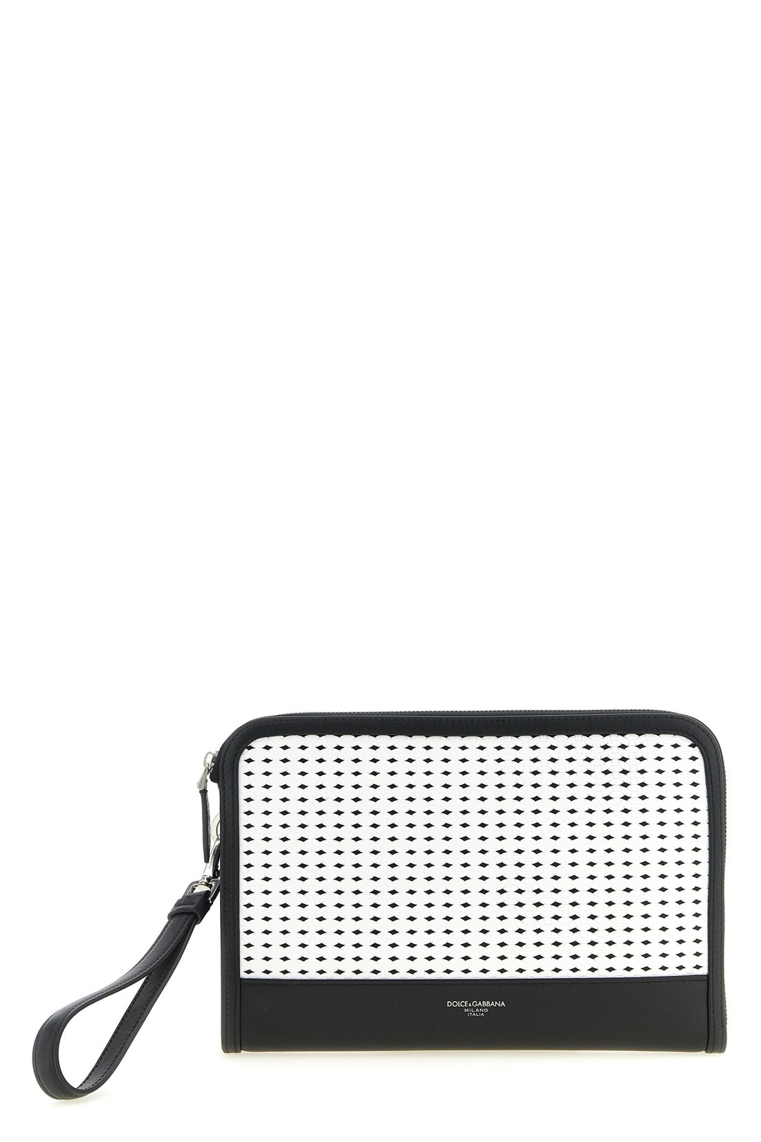 DOLCE &amp; GABBANA OS atene clutch bag in plongé calf leather
