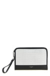 atene clutch bag in plongé calf leather