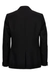 peack lapel double-breasted wool blazer