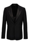 peack lapel double-breasted wool blazer
