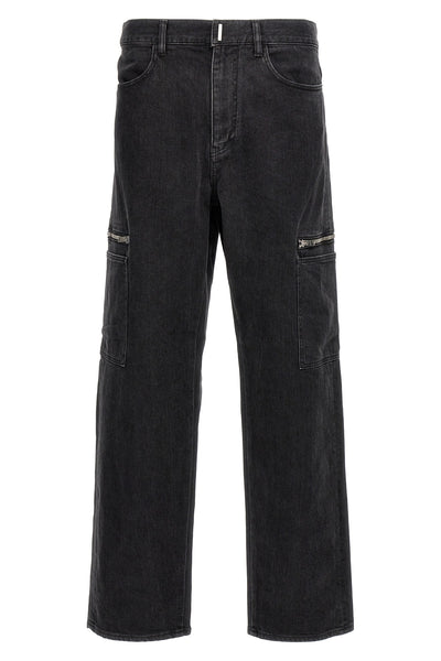 cargo denim jeans