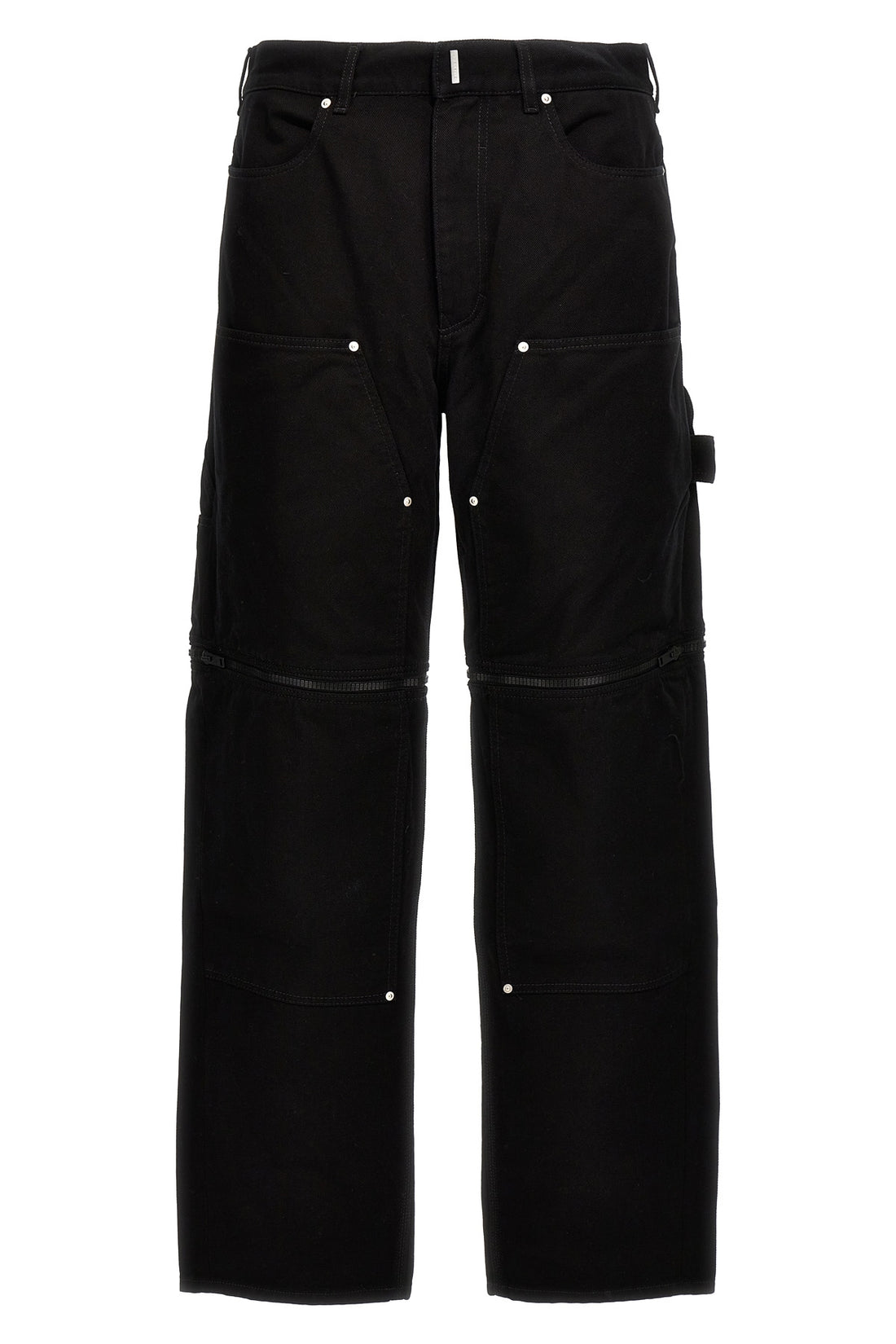 GIVENCHY 30 zip off carpenter cotton denim jeans