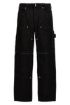 zip off carpenter cotton denim jeans