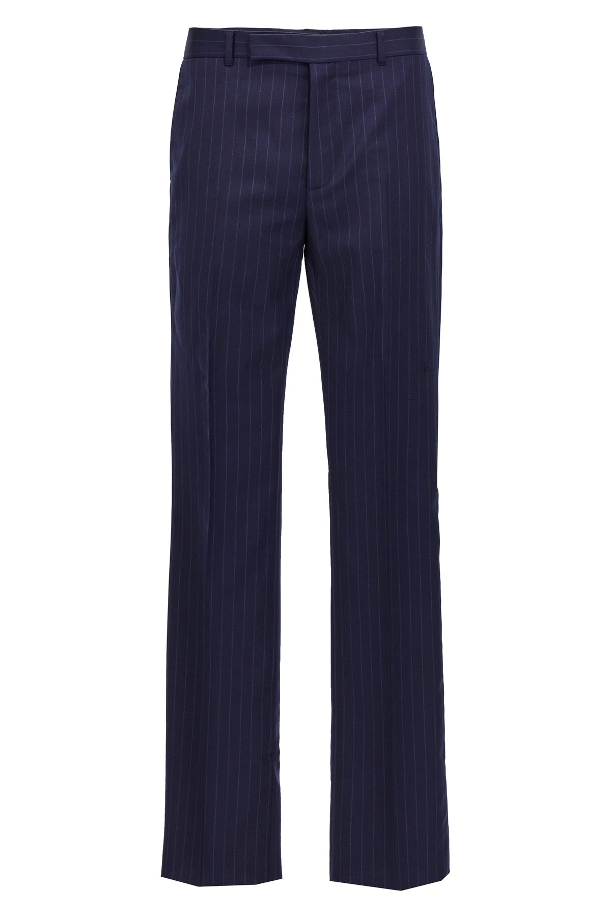 pinstripe wool pants