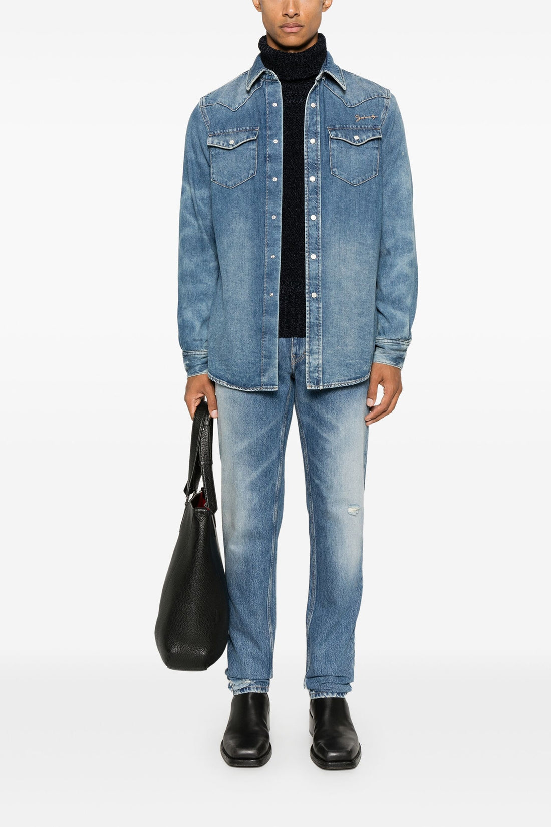 GIVENCHY 30 5-pocket cotton denim jeans straight fit