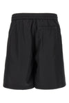 bermuda shorts in synthetic fabric