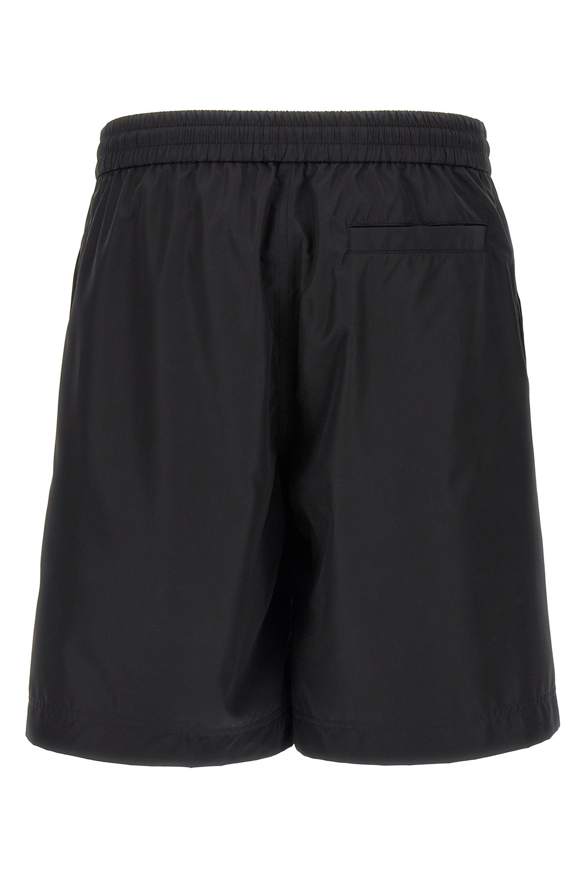 bermuda shorts in synthetic fabric