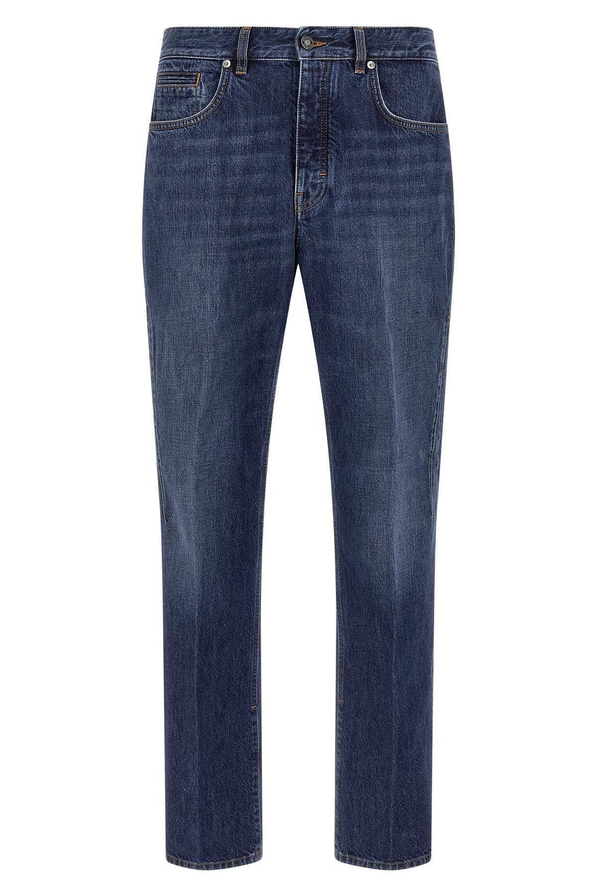 straight cotton denim jeans