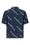 all-over givenchy shadow print silk shirt