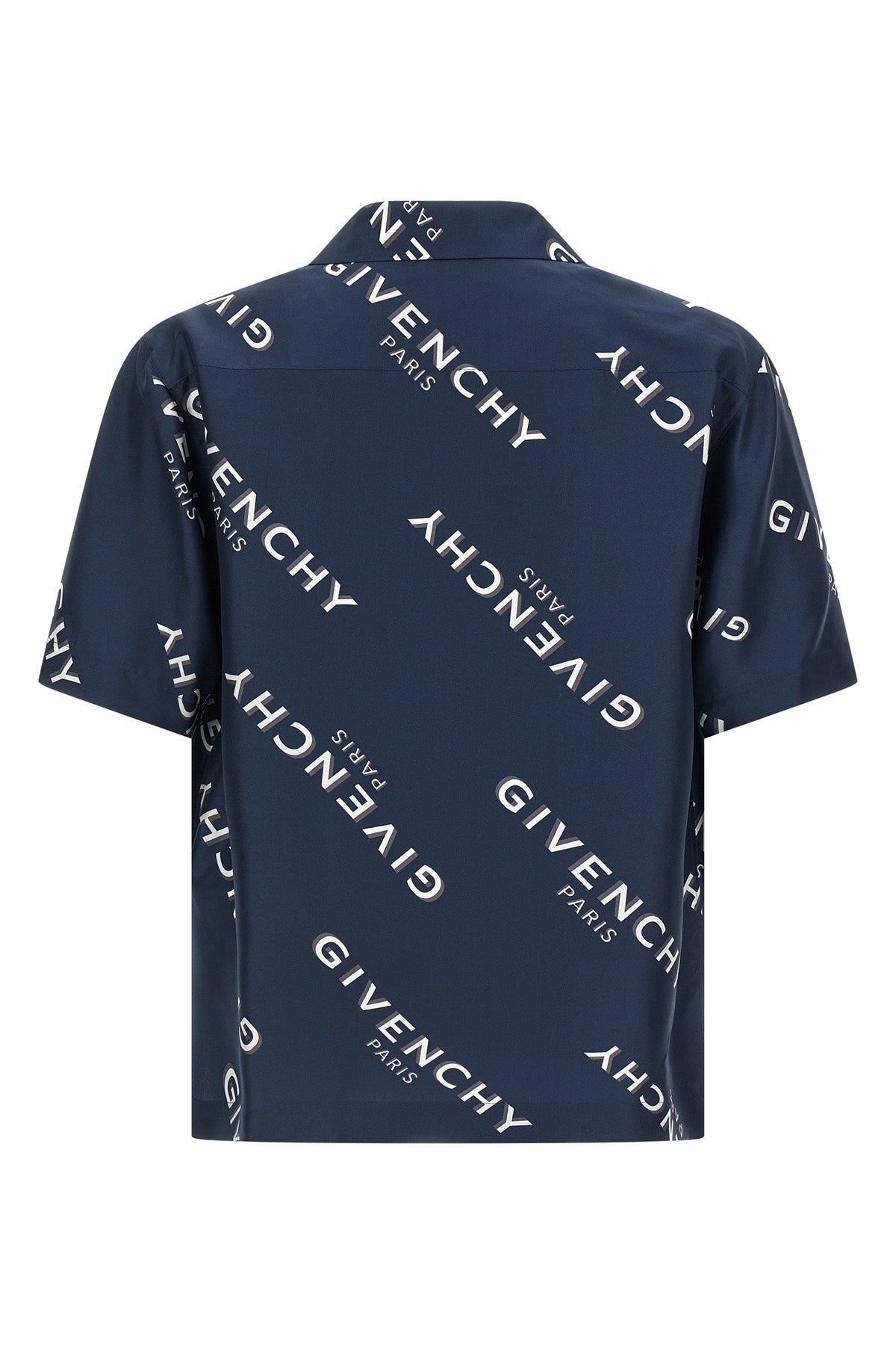 all-over givenchy shadow print silk shirt