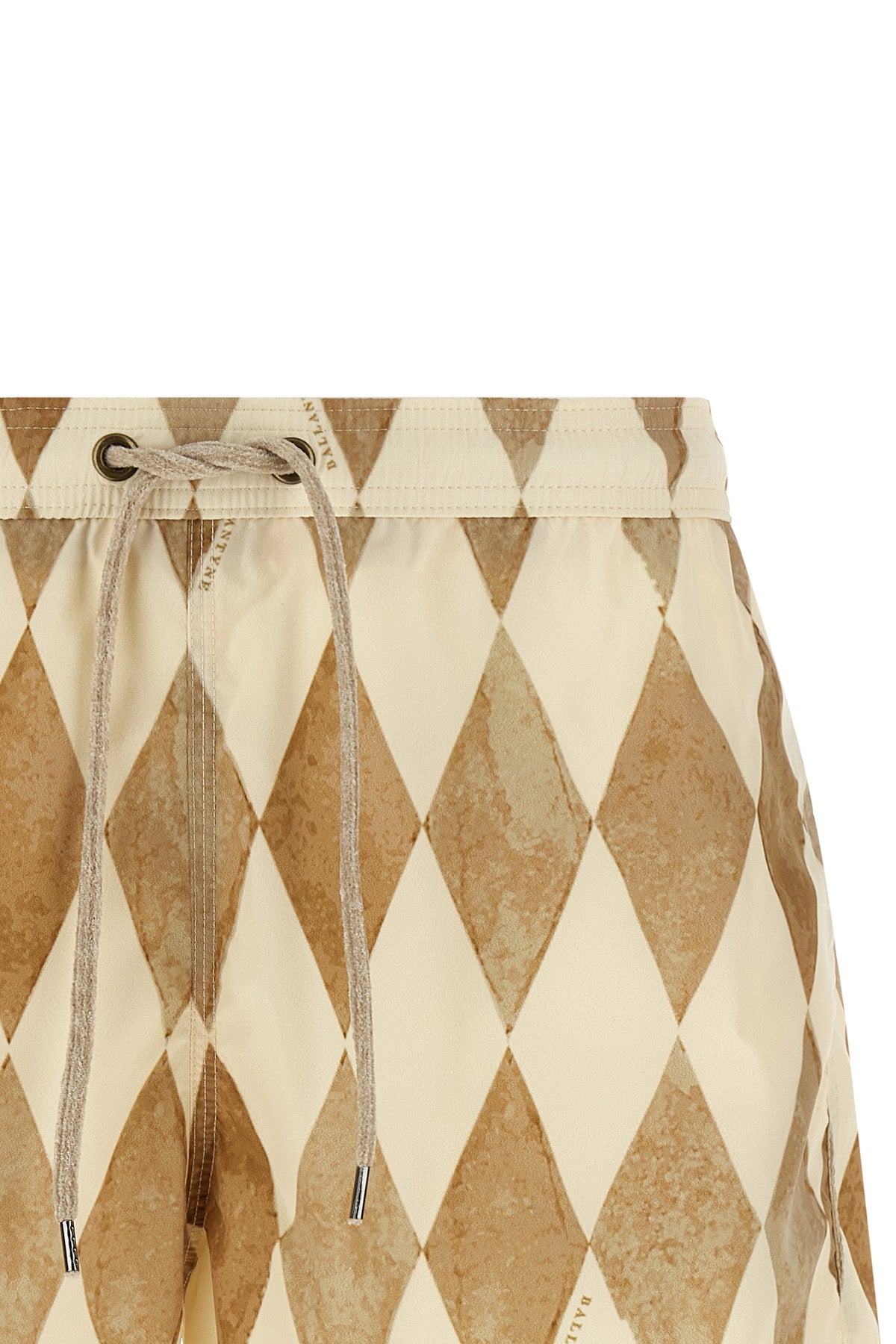 swimsuit in technical fabric print iconic two-tone ballantyne diamond pattern