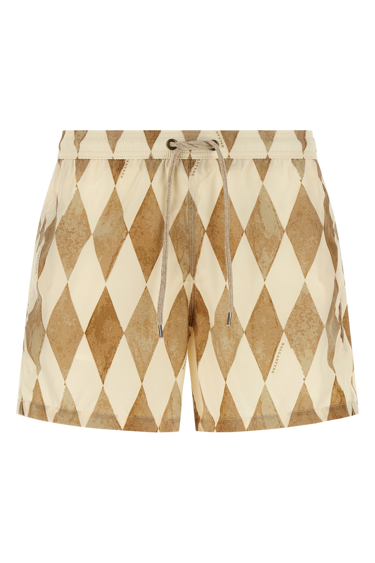 swimsuit in technical fabric print iconic two-tone ballantyne diamond pattern