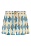 swimsuit in technical fabric print iconic two-tone ballantyne diamond pattern