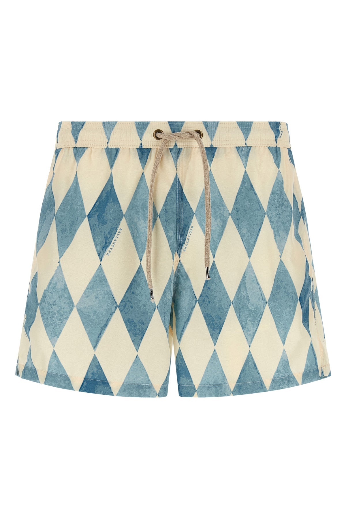 swimsuit in technical fabric print iconic two-tone ballantyne diamond pattern