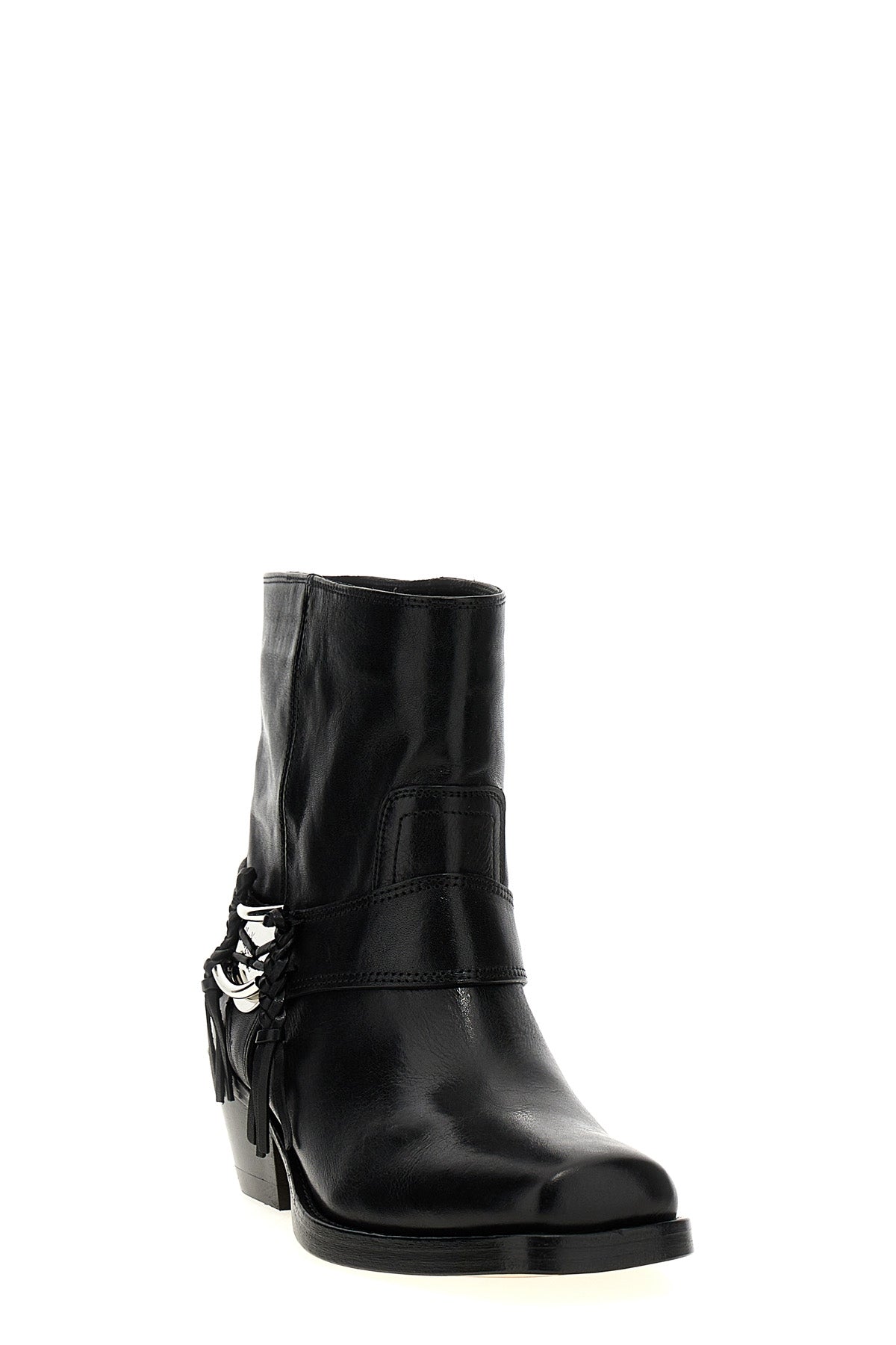 akson gaucho leather ankle boots