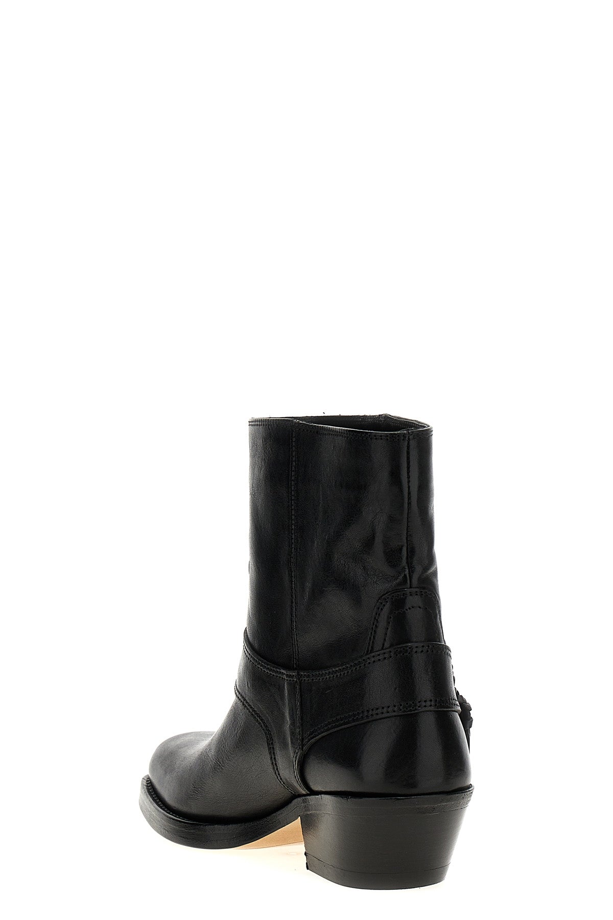 akson gaucho leather ankle boots