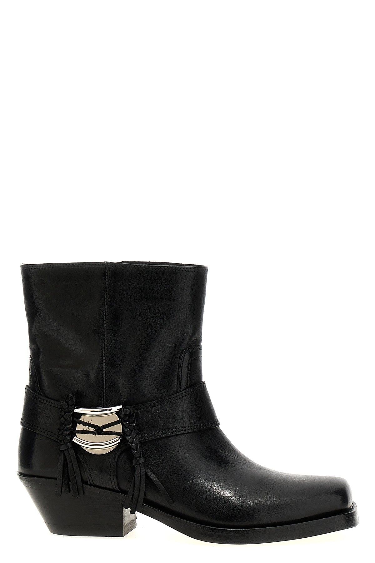 akson gaucho leather ankle boots