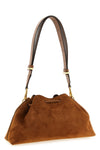 bon bon bucket suede shoulder bag