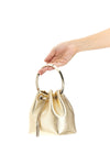 bon bon bucket bag in laminated leather