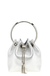 diwali capsule bon bon bucket bag in metallic-effect nappa leather