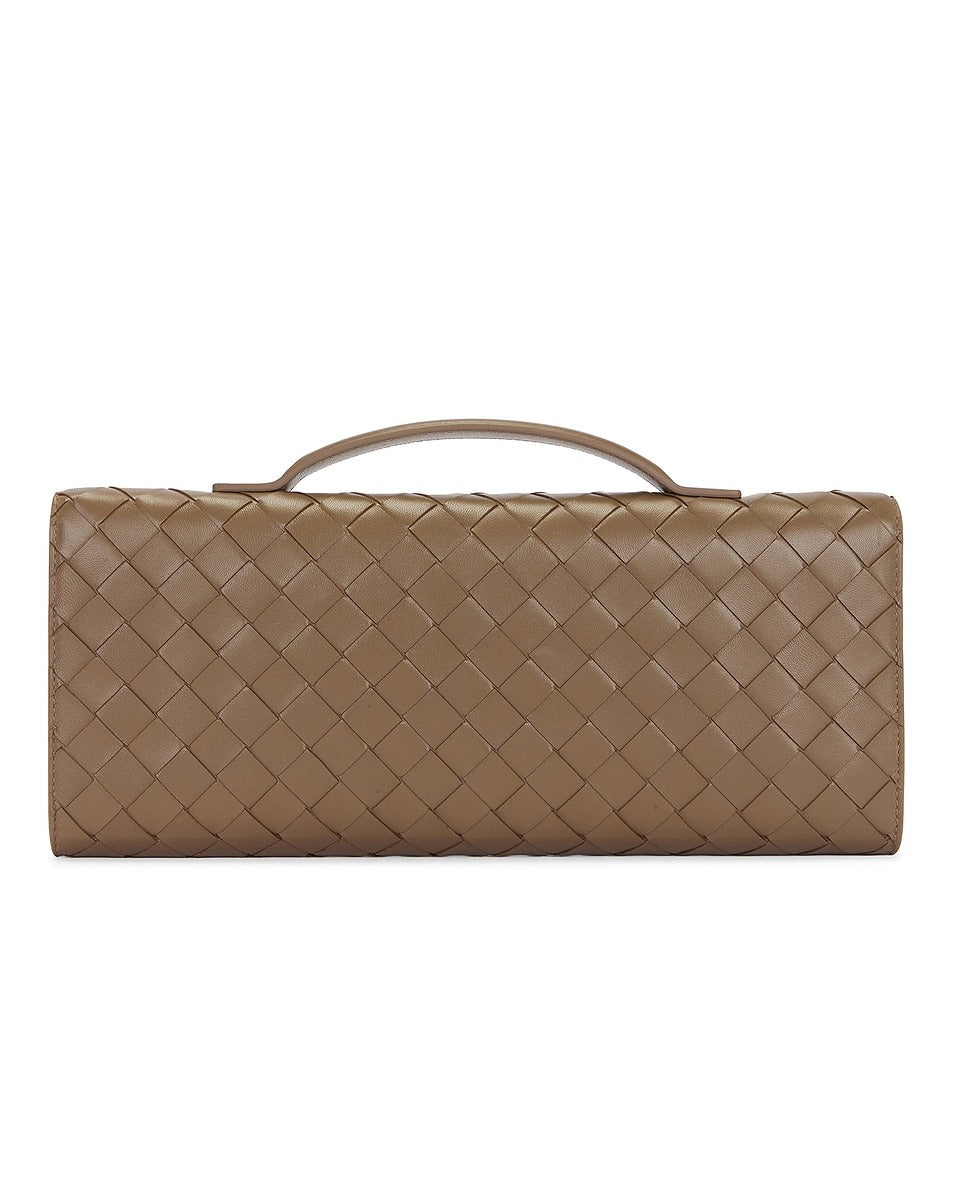 BOTTEGA VENETA Andiamo Long Leather Clutch | Modecraze – Modecraze