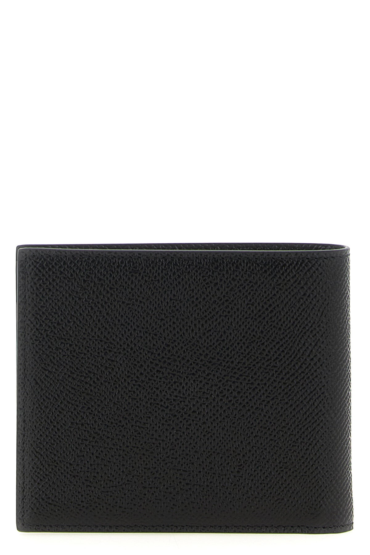dauphine print calfskin leather wallet
