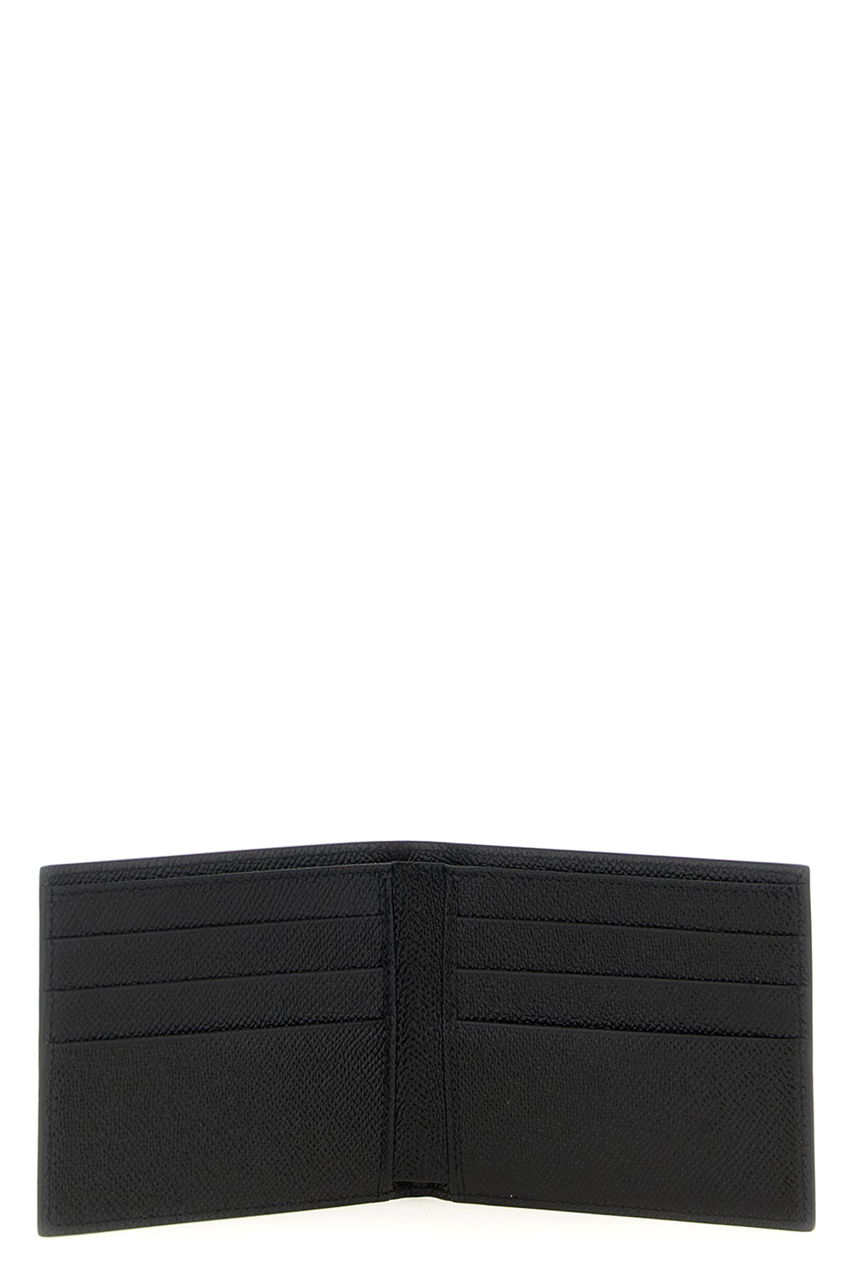 dauphine print calfskin leather wallet