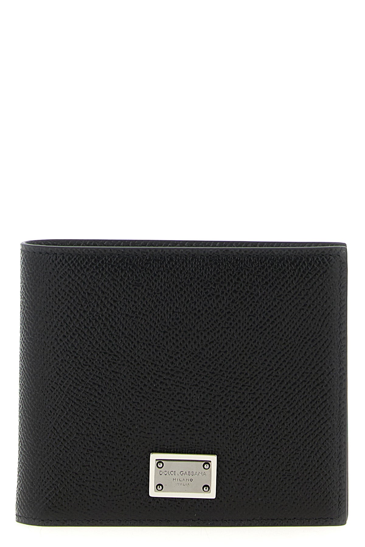 dauphine print calfskin leather wallet