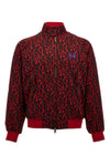 jacquard needles bomber jacket in jacquard fabric