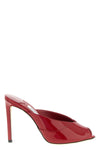 brigitte ultra-glossy patent leather sabots
