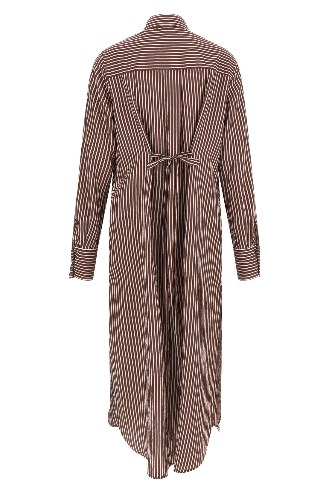 LE TWINS 40 brina striped cotton poplin midi dress