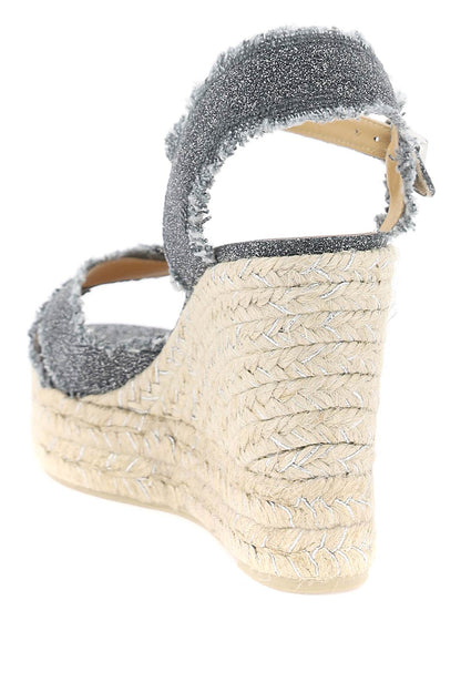 lurex bromelia wedge sandals