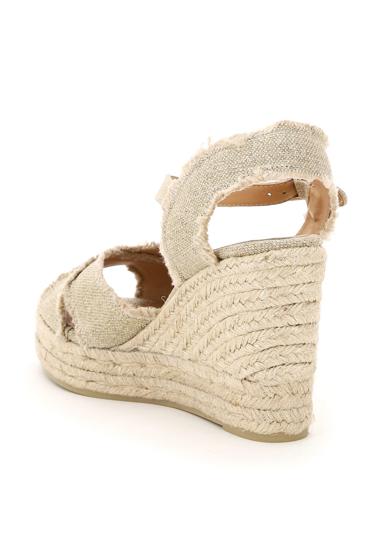 lurex bromelia wedge sandals