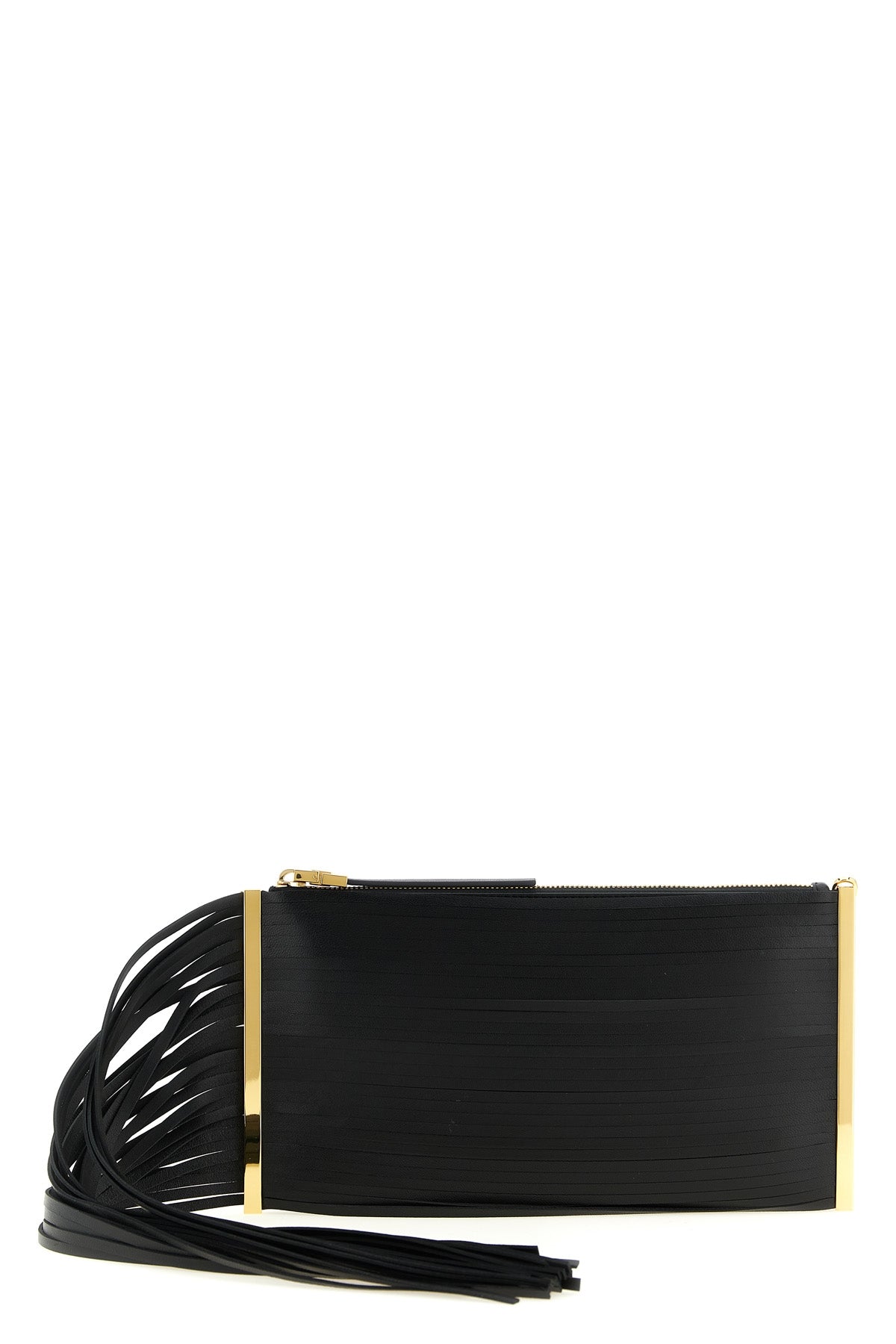 leather clutch bag