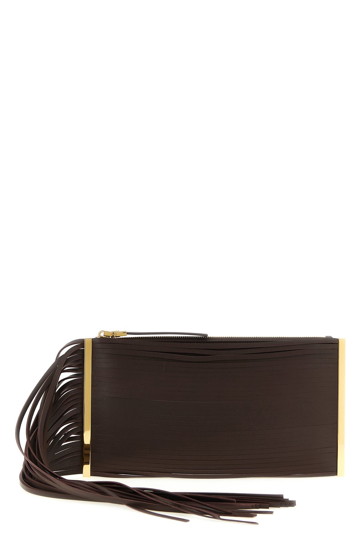 leather clutch bag