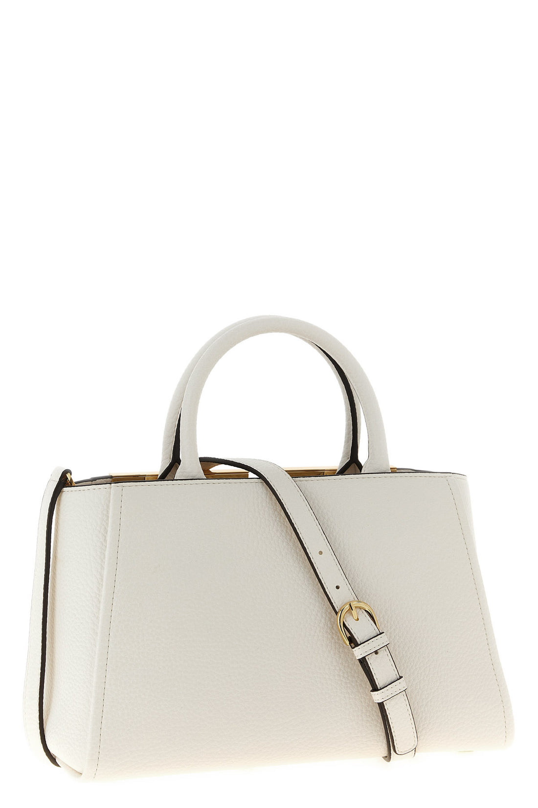 ELISABETTA FRANCHI OS the elisabetta franchi tote bag stands out for its geometric and structured silh