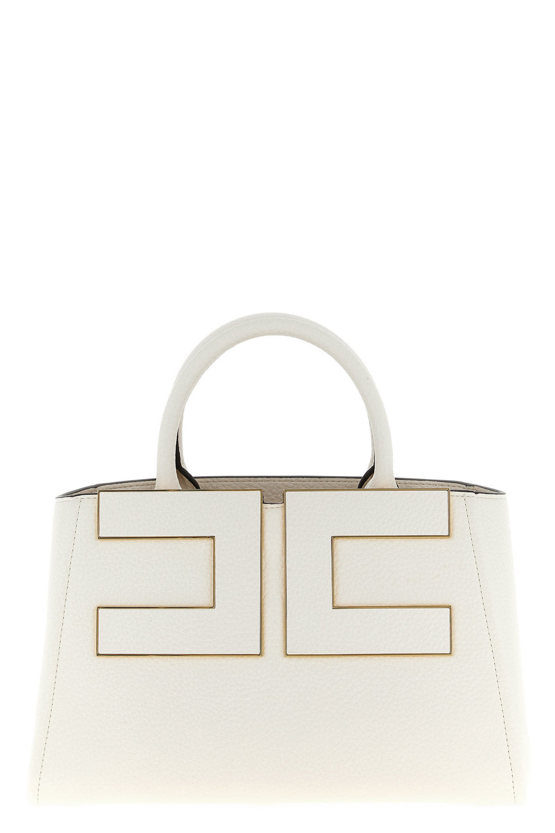 ELISABETTA FRANCHI OS the elisabetta franchi tote bag stands out for its geometric and structured silh