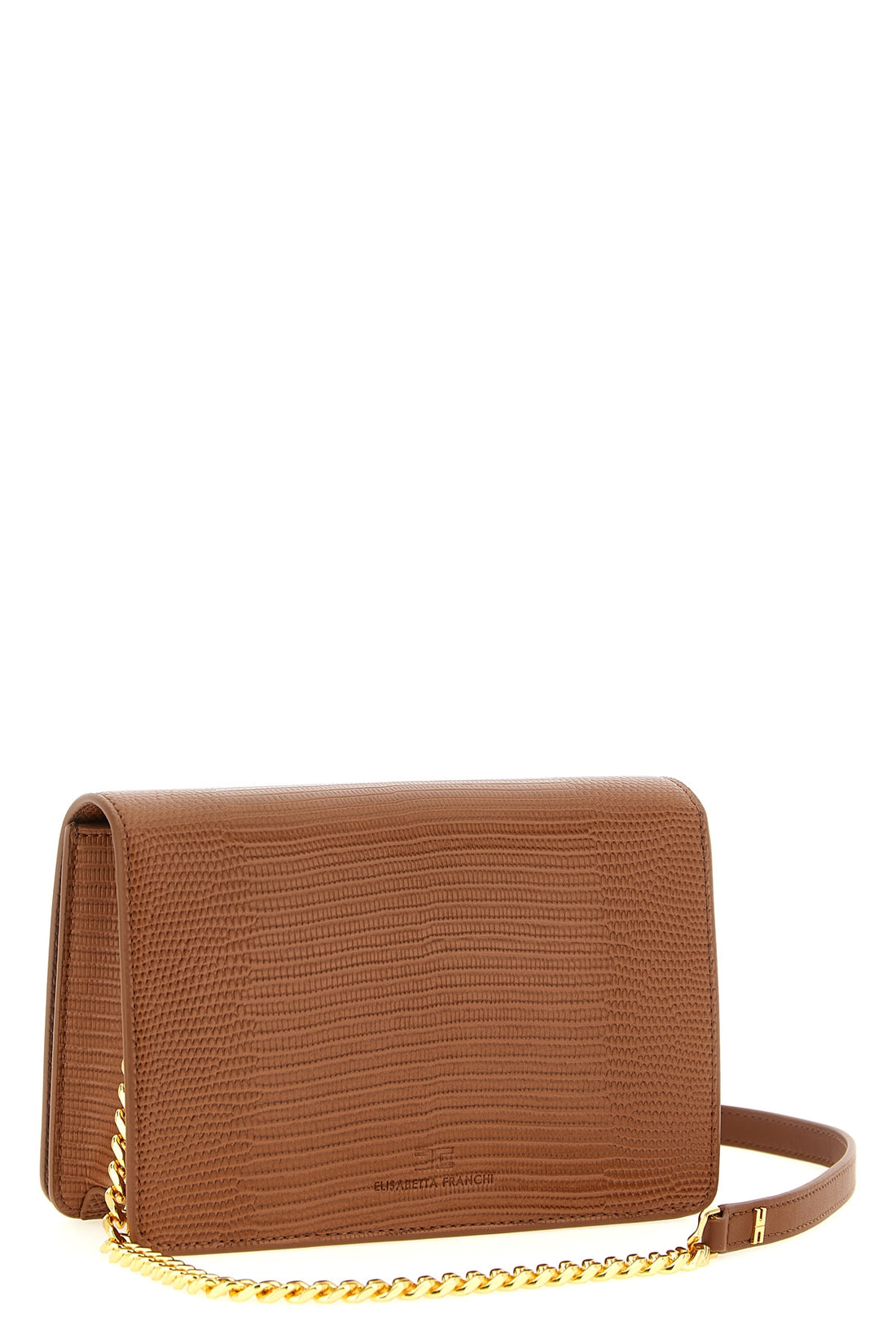 ELISABETTA FRANCHI OS the elisabetta franchi shoulder bag defines a rigorous aesthetic through a compa