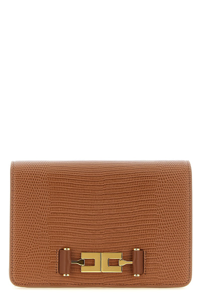 the elisabetta franchi shoulder bag defines a rigorous aesthetic through a compa