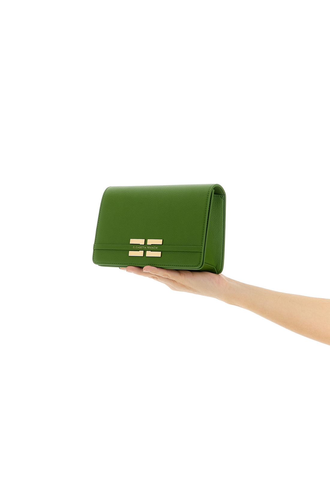 ELISABETTA FRANCHI OS crossbody bag in garnet leather-effect fabric