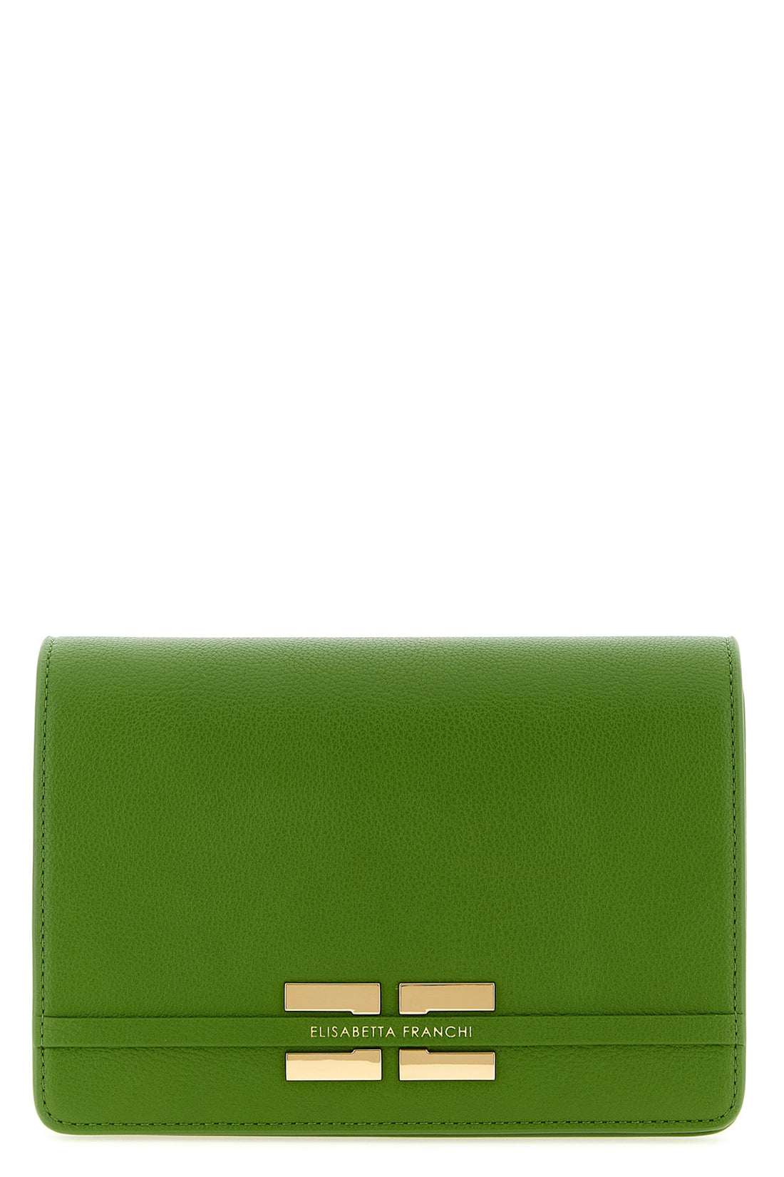 ELISABETTA FRANCHI OS crossbody bag in garnet leather-effect fabric