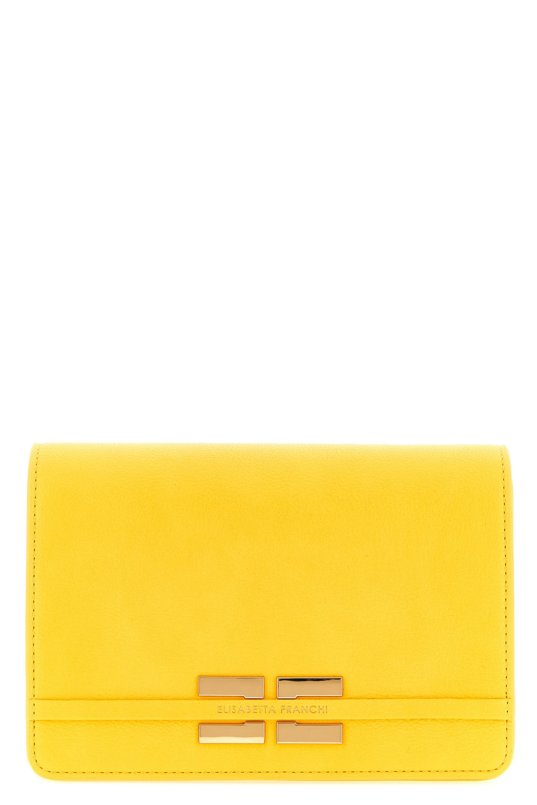 ELISABETTA FRANCHI OS crossbody bag in garnet leather-effect fabric