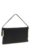 hammered leather shoulder bag