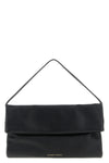 hammered leather shoulder bag