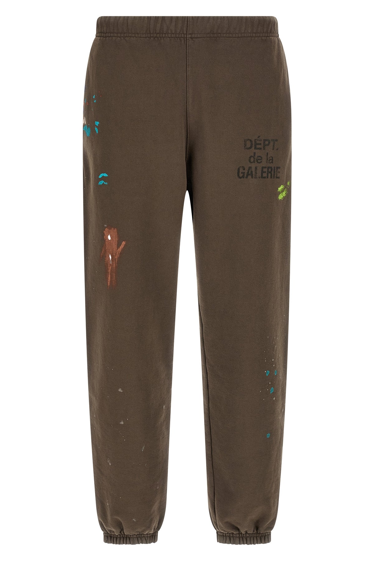 gd french logo fleece cotton joggers subjected to gallery dept