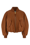 lamb nappa bomber jacket